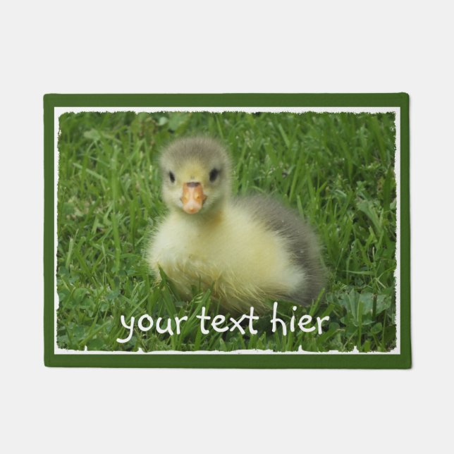 funny gosling and your text in white doormat (Front)