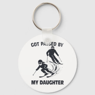 Funny Got Ped By My Daughter Tee Skiing  Key Ring