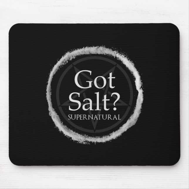 Funny Got Salt Supernatural Salt Circle Lit Gft Te Mouse Pad (Front)