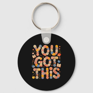 Funny got this everything is fine math ela squad key ring