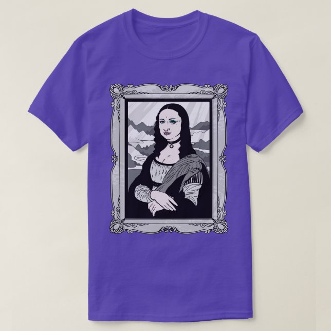 Funny Goth Da Vinci Parody T-Shirt (Design Front)