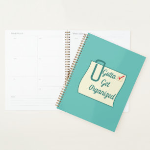 Funny Gotta Get Organised Checklist Green Planner