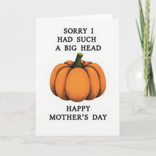 Funny Gourd Mothers Day Card