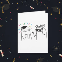 Funny Graduate ChatGPT Doodle Celebration Design