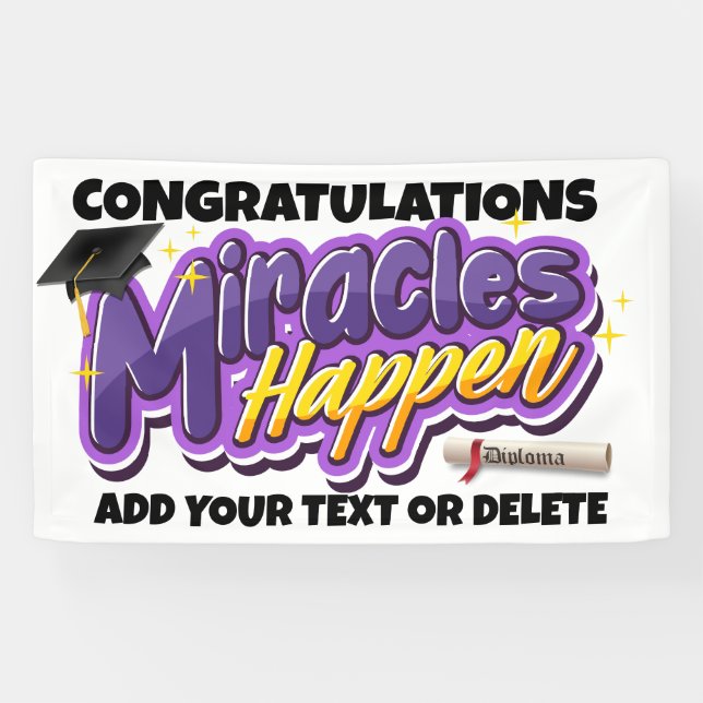 FUNNY Graduation  Banner (Horizontal)