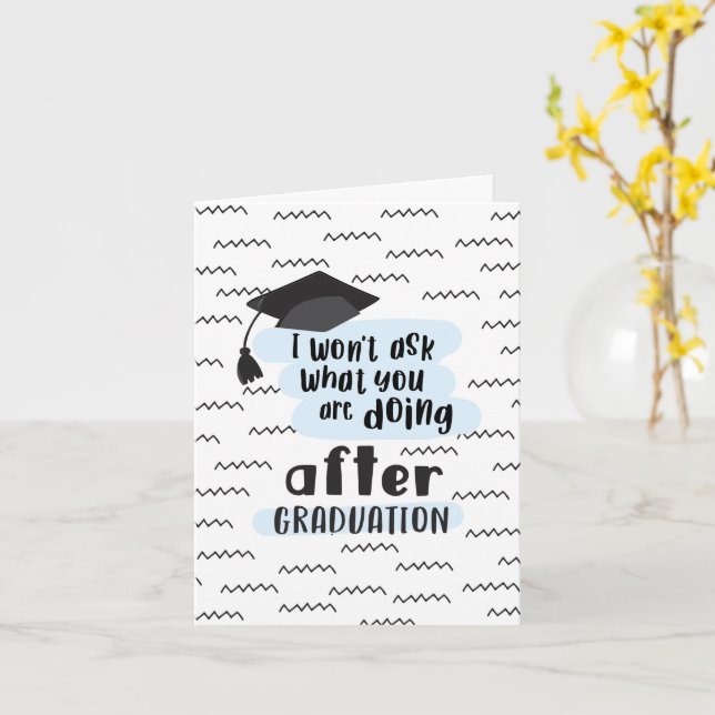 Funny Graduation card (Yellow Flower)