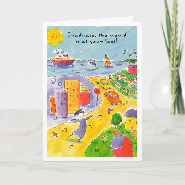 Funny Graduation Card, Size: Standard (5" x 7") Card (Front)