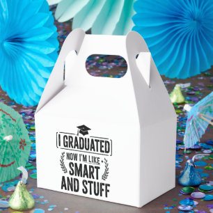 Funny Graduation Graduate Smart and Stuff Ceremony Favour Box
