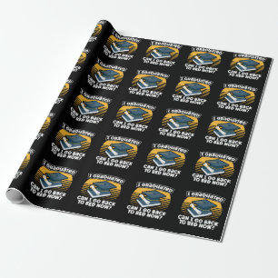 Funny Graduation Humour Lazy Student Sleepy Wrapping Paper