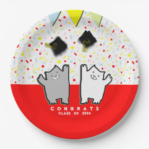 Funny Graduation Party Paper Plate