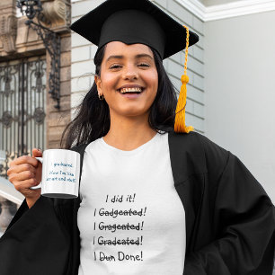 Funny Graduation Quote Humour Smart Graduate Grad Two-Tone Coffee Mug