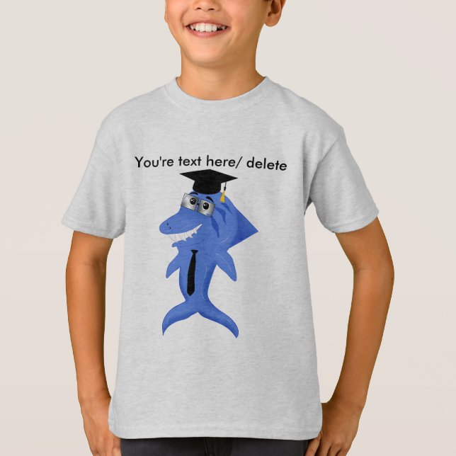 Funny Graduation Shark T-Shirt (Front)
