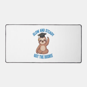 Funny Graduation Sloth Desk Mat