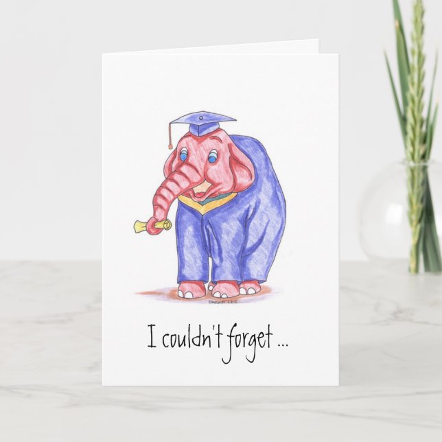 Funny Graduation Thank You Card (Front)