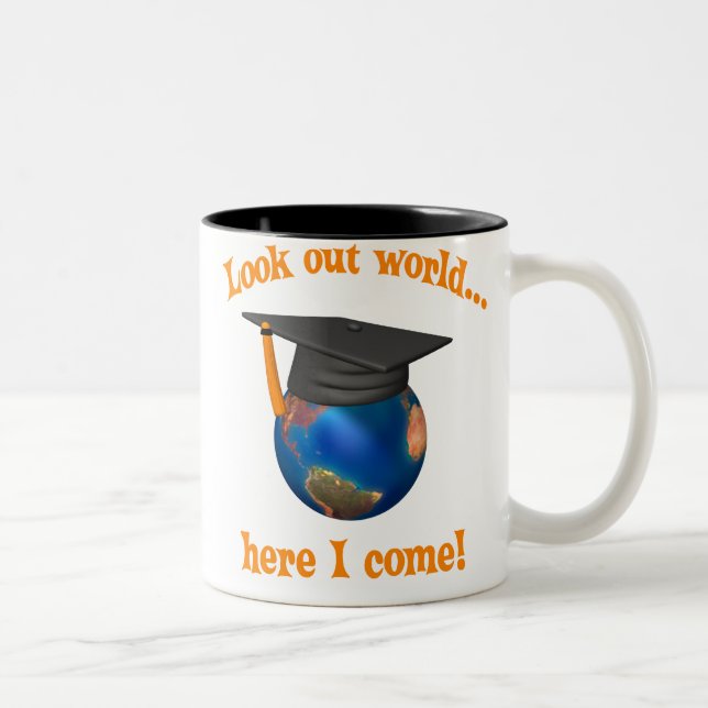 Funny Graduation Two-Tone Coffee Mug (Right)