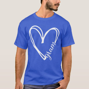 Funny Gram Heart for Grandma Mother Day retro T-Shirt