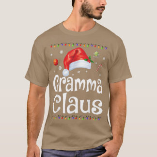 Funny Gramma Claus Christmas  Pyjamas Santa Gift  T-Shirt
