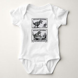 Funny Grammar Baby Singlet – “Let’s Eat, Grandma"