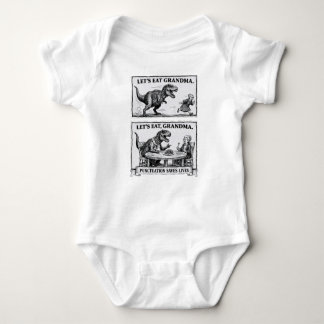 Funny Grammar Baby Singlet – “Let’s Eat, Grandma"