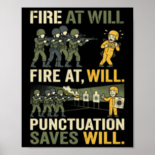 Funny Grammar Punctuation Humor English Teacher Sa Poster