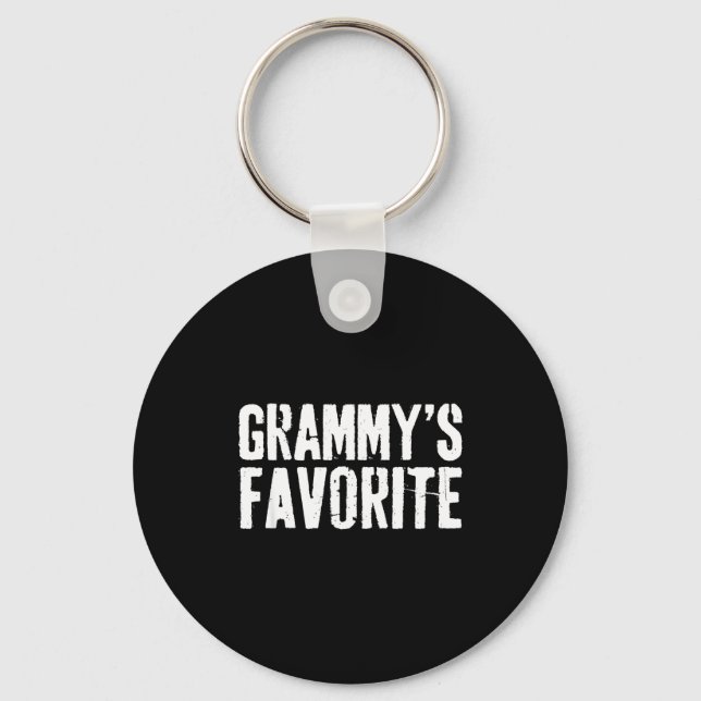 Funny Grammy’s Favorite Funny Grandparent Granhild Key Ring (Front)