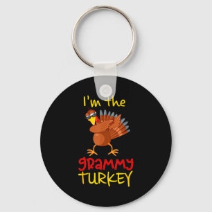 Funny Grammy Turkey Matching Family Group Thanksgi Key Ring