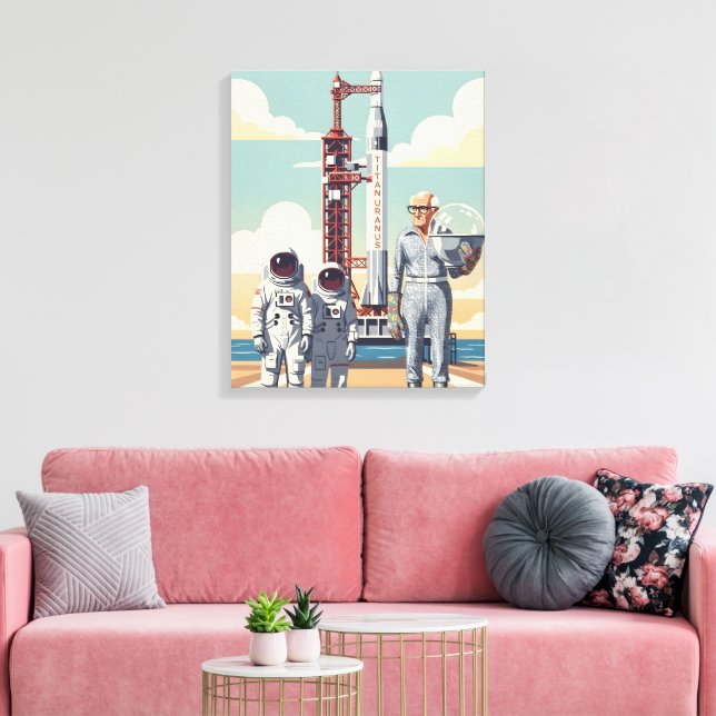 Funny Grandad Canvas Print (Insitu(LivingRoom))