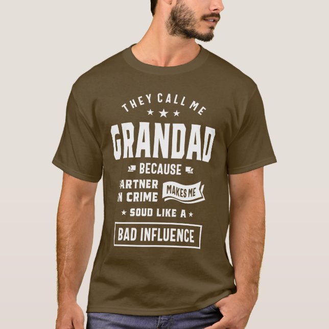Funny Grandad Grandfather Gift T-Shirt (Front)