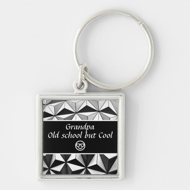 Funny Grandfather Nickname, Funny Saying Key Ring (Front)