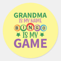 funny Grandma Bingo word art gambling