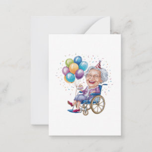 Funny Grandma Birthday Gift for Elderly Aunt Card