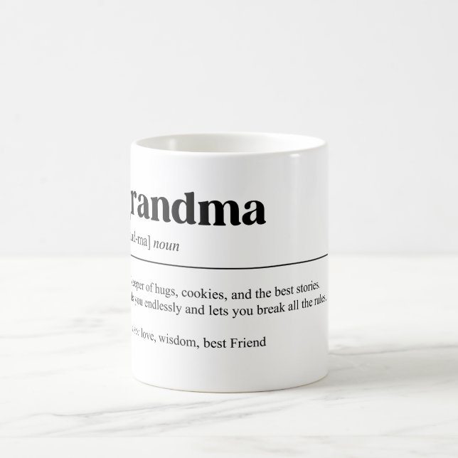 Funny Grandma Definition Coffee Mug (Center)