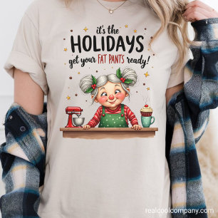 Funny Grandma Get Your Fat Pants Ready Tri-Blend Shirt
