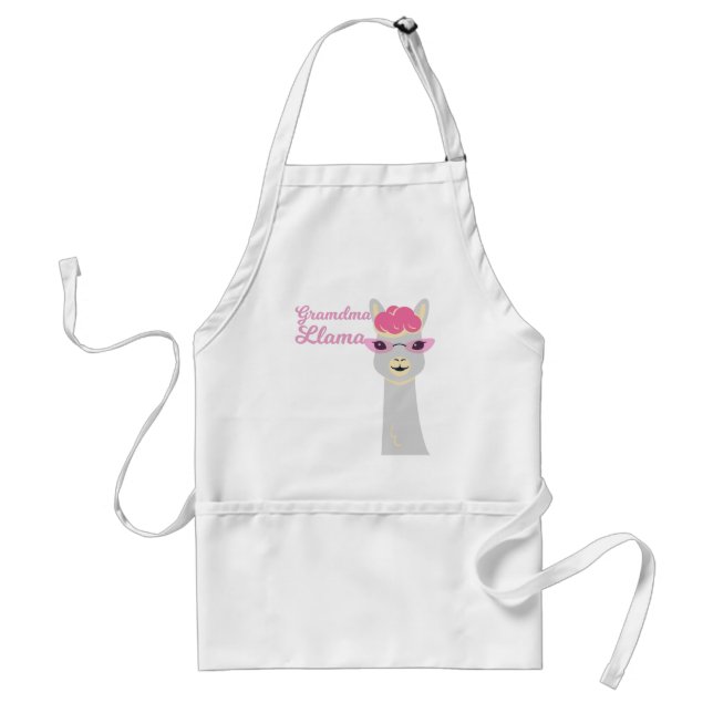 Funny Grandma Gift Grandma Llama Gift Standard Apron (Front)