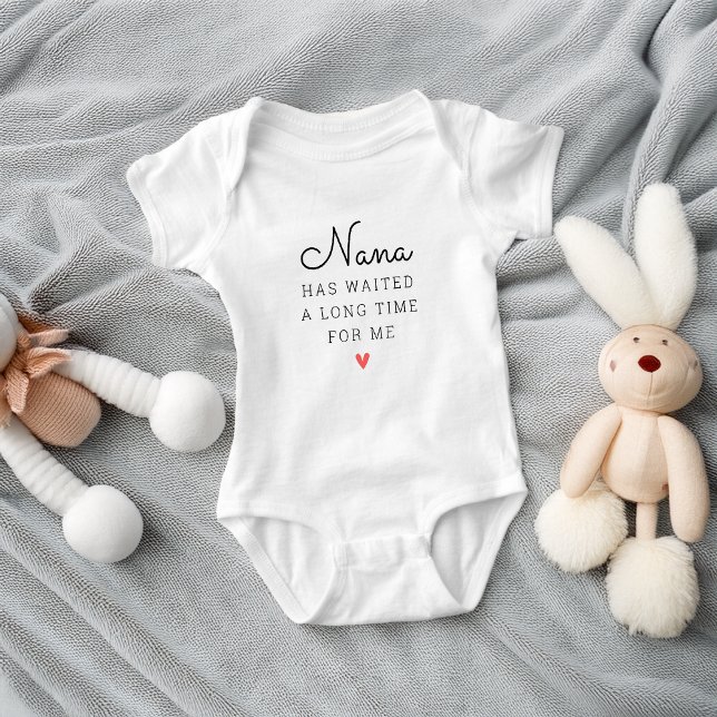 Funny Grandma Has Waited a Long Time Baby Bodysuit (Funny Grandma Has Waited a Long Time Baby Bodysuit)