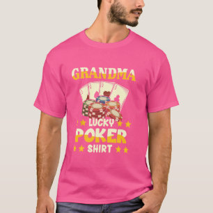 Funny Grandma Lucky Poker Tee For Grandmother Poke