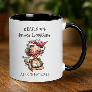 Funny Grandma Mug – AI Confirmed It