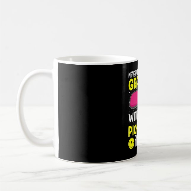 Funny Grandma Pickleball Player  Coffee Mug (Left)
