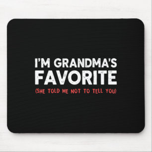 Funny Grandma’s Favorite Granhild I'm Grandma’s Fa Mouse Pad