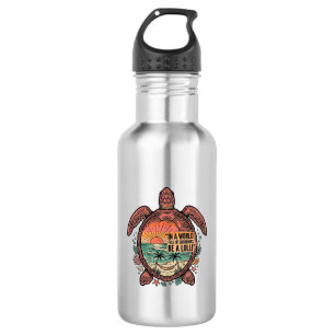 Funny Grandma Turtle Beach Vintage Shirt Design_1 532 Ml Water Bottle