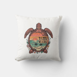 Funny Grandma Turtle Beach Vintage Shirt Design_1 Cushion