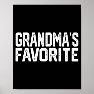 Funny Grandma's Favorite Grandparent Granhild  Poster