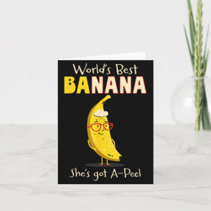 Funny Grandmother World's Nana Banana Pun  Card