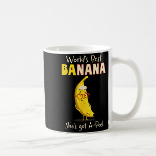 Funny Grandmother World's Nana Banana Pun Coffee Mug