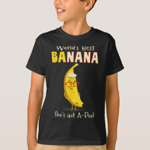 Funny Grandmother World's Nana Banana Pun  T-Shirt