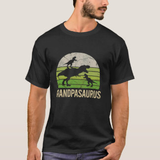 funny Grandpa dinosaur grandson Men Gift tee For F