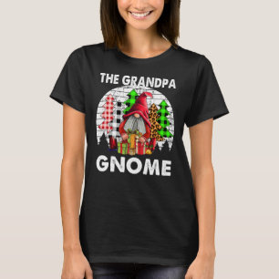 Funny Grandpa Gnome Family Matching Christmas Gift T-Shirt