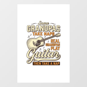 Funny Grandpa Guitar Vintage Engraving Shirt Desig