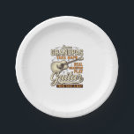 Funny Grandpa Guitar Vintage Engraving Shirt Desig Paper Plate<br><div class="desc">Funny Grandpa Guitar Vintage Engraving Shirt Design_1</div>