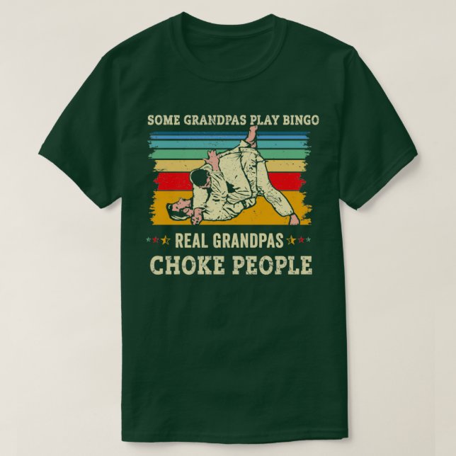 Funny Grandpa Jiujitsu Grandpa Jiu Jitsu Grandpa J T-Shirt (Design Front)